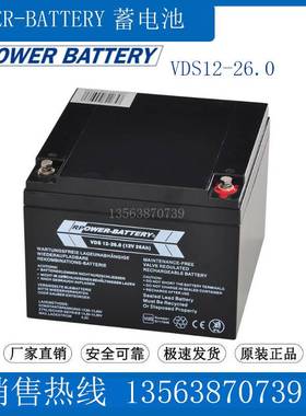 RPOWER-BATTERY蓄电池12V26AH VDS12-26.0 船舶 医疗仪器 监控 UP