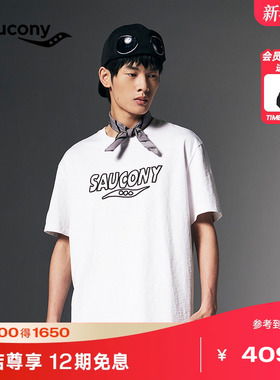 Saucony索康尼NATHAN BELL系列男女同款运动休闲舒适透气短袖上衣