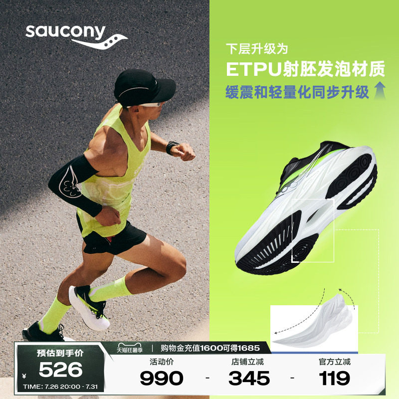 Saucony索康尼官方SLAY全速3男女款专业马拉松碳板竞速缓震跑鞋