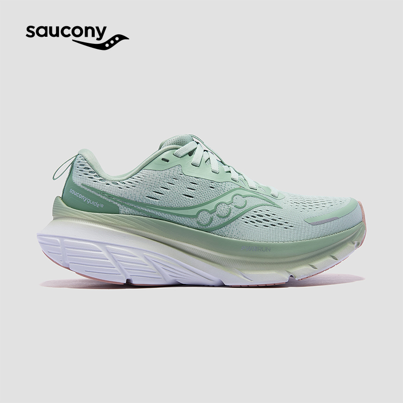Saucony索康尼官方GUIDE向导18稳定轻便缓震舒适透气休闲跑鞋