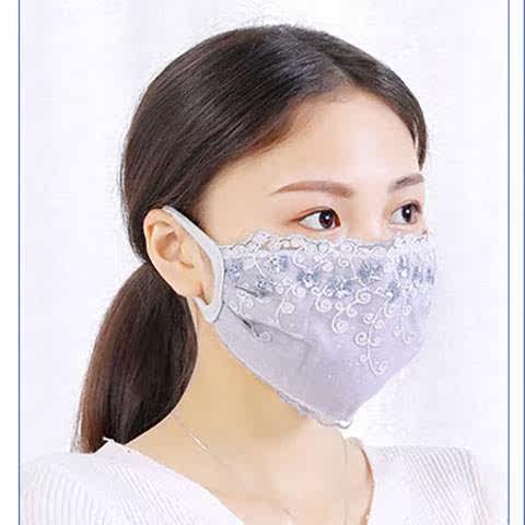 春夏季时尚蕾丝绣花防尘口罩女纯棉薄款防晒遮阳可清洗面罩|msdalam kategori rumah harian, Peralatan perlindungan, topeng - dari Buy2taobao.com untuk memberikan perkhidmatan ejen Taobao profesional membeli