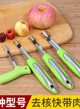 沙果去核神器家用多功能山楂红枣去核器油甘取芯水果工具四件套