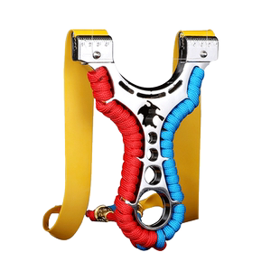 新款不锈钢弹弓大全金属户外成人实战玩具加厚扁皮筋组单工高精度