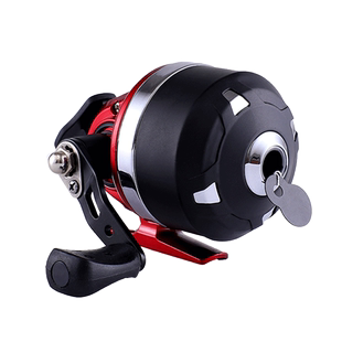 狼威青鲨30红鲨黑鲨封闭金属射鱼轮弹弓打鱼轮 鱼镖 套装全套深水