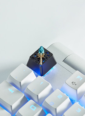 HolyOOPS个性定制 DOTA2蓝杖跳刀游戏道具键帽电竞外设通用金属铝