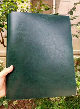 【200张超大容量】4孔A4软皮面活页本5mm方格本网格本大号加厚学生错题本教师备课本康奈尔5r高效空白笔记本