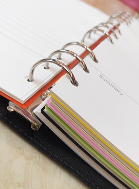 【150张 大容量】9孔B5活页本可拆卸大号软皮面活页康奈尔5r高效笔记本记事本文具5mm方格本网格本空白本加厚