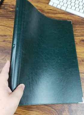 【墨绿色】30孔A4软皮面活页笔记本可拆卸康奈尔商务超厚记事本出入库理财记账本教师备课本错题本子学生文具