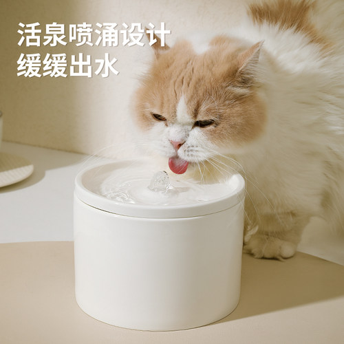 猫咪陶瓷饮水机自动循环过滤