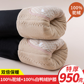 驼绒棉裤 保暖裤 女外穿冬季 特厚弹力高腰打底裤 加绒加厚护膝大码