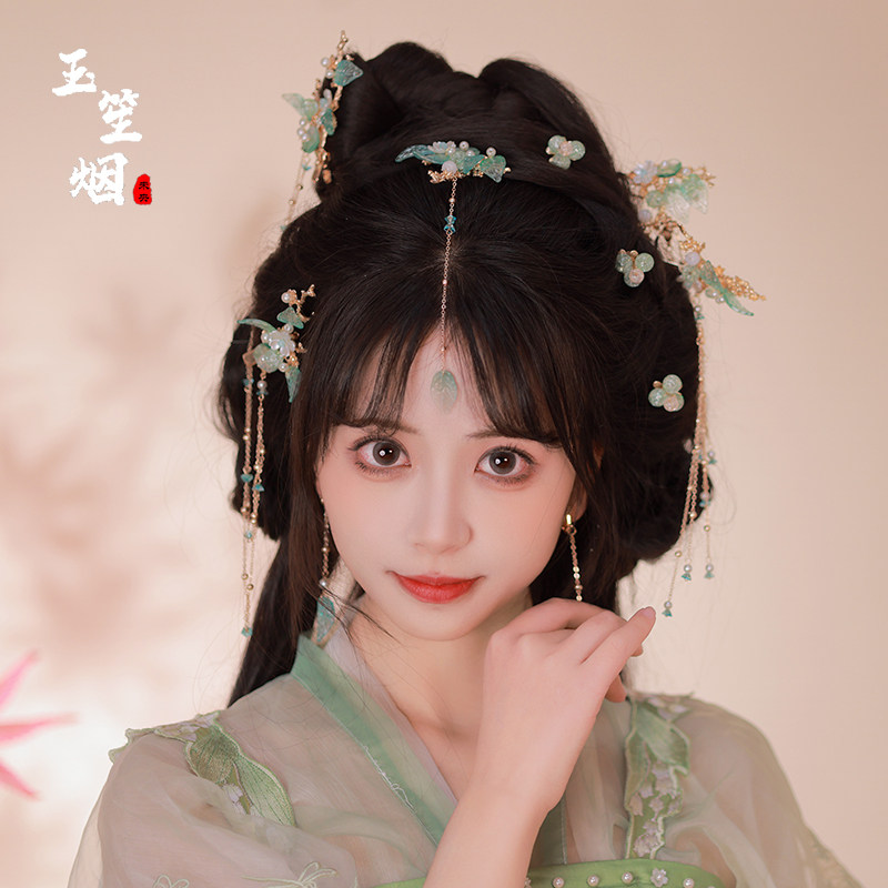 玉笙烟原创却巫山套装古风后压图片