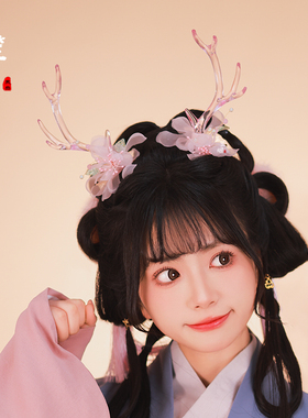 玉笙烟原创首饰小神龙粉色发夹