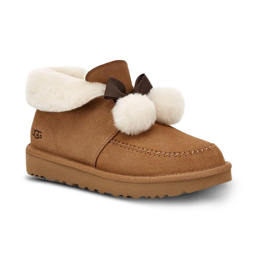 UGG女可翻折鞋领懒人毛毛鞋