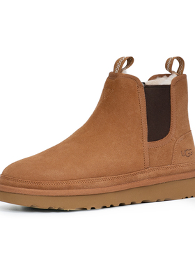 【断码清仓】UGG 秋冬男靴保暖毛绒短筒靴切尔西雪地靴1121644