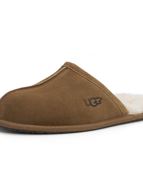 UGG 男士居家拖鞋包头羊毛保暖毛皮柔软舒适毛毛拖1101111