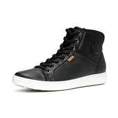 柔酷7号女鞋 ECCO爱步休闲运动平底高帮鞋 系带小白鞋 430023