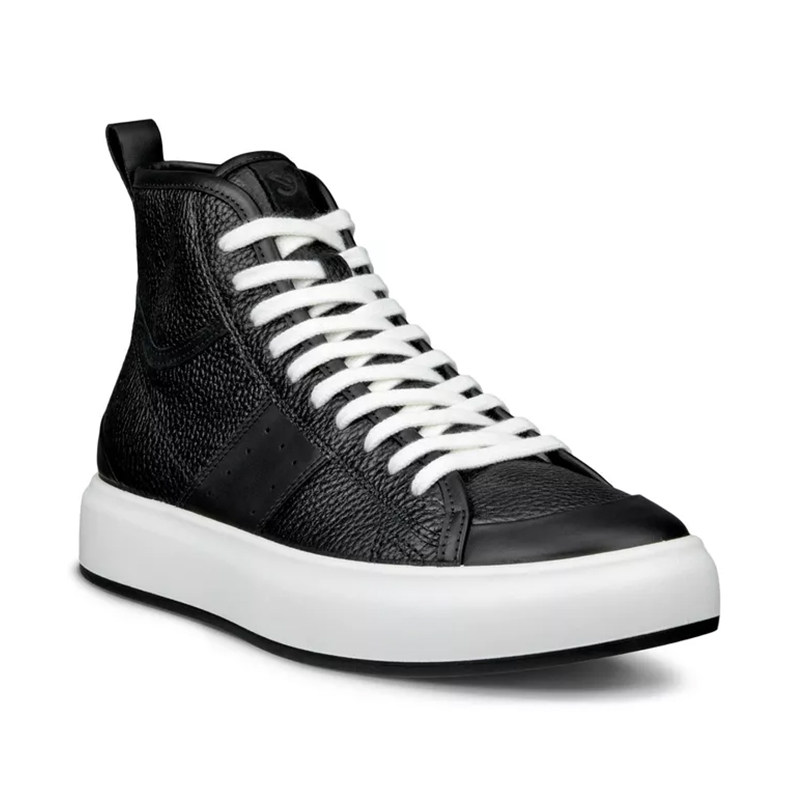 【断码清仓】ECCO女款高帮街头Ace系列板鞋时尚系带休闲鞋856803
