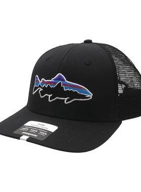 Patagonia巴塔哥尼亚Fitz Roy Trout飞钓卡车司机网眼鸭舌帽38288