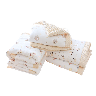 婴儿小被子纯棉秋冬款新生儿童四季空调被幼儿园宝宝专用盖被毯子