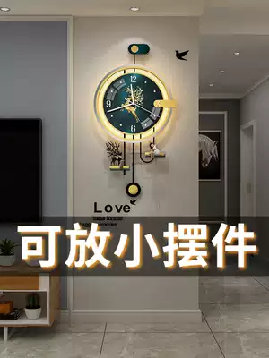 Modern simple living room home fashion wall clock 2021 new clock Wall personality creative light luxury quartz clock