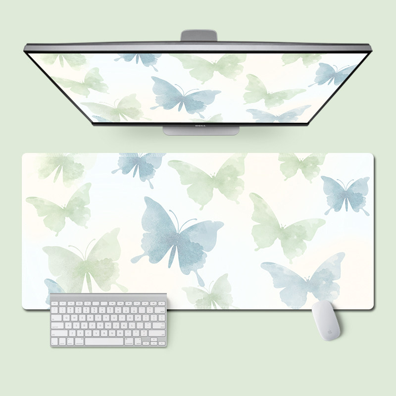 鼠标垫超大号可爱蝴蝶ins男女生办公电脑键盘垫写字台学习桌面垫,电脑硬件/显示器/电脑周边,鼠标垫/贴/腕垫,淘宝优惠券,粉丝福利购,淘宝优惠卷