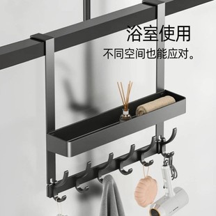 门后挂衣架免打孔壁挂卧室门上挂衣钩衣服收纳神器置物架衣帽挂钩