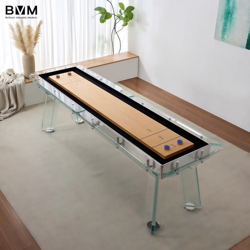 意大利透明水晶钢化玻璃沙壶球桌别墅家用沙狐球桌娱乐沙弧球台