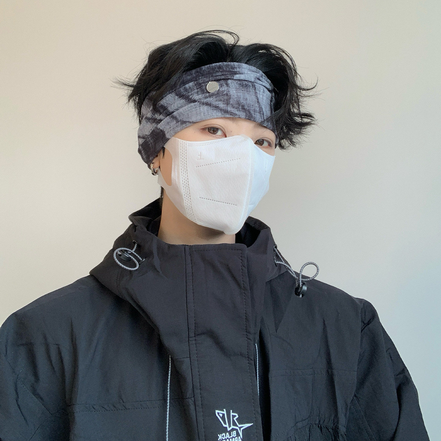 复古网纱渐变运动发带男士户外跑步篮球弹力吸汗束发头巾薄款透气