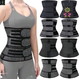Plus Size Waist Trainer Corset Sport Girdle Double Belt Faja