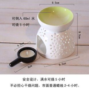 Candle aromatherapy lamp essential oil burner ceramic large