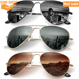 Classic Aviator Sunglasses for Men Sun glasses UV Blocking