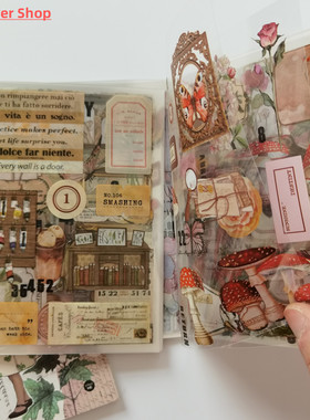 20 Sheets Vintage PET Sticker Book Diy Diary Butterfly INS A