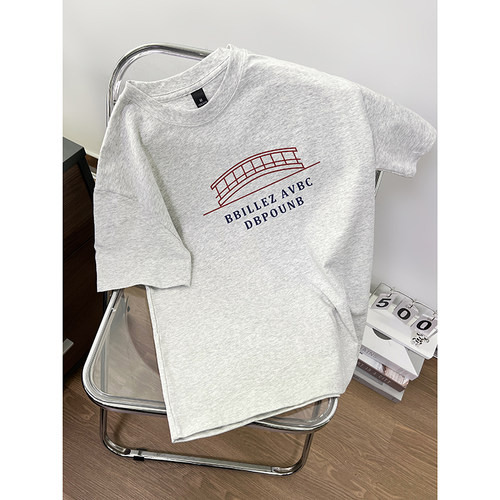 外贸出口尾货清仓捡漏~夏季短袖T恤男装女装纯棉宽松百搭上衣服潮