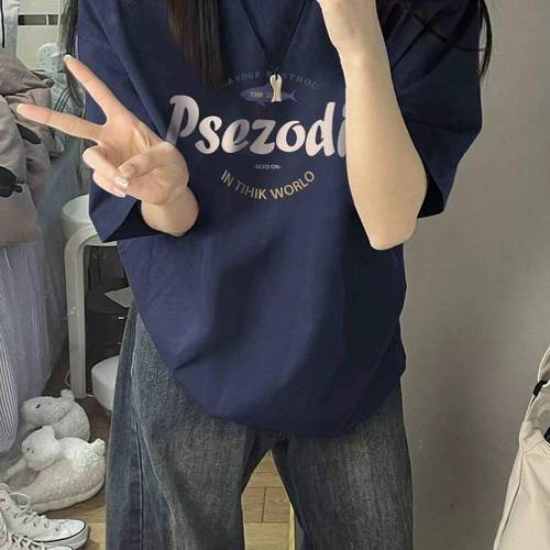 外贸撤回尾货清仓捡漏~纯棉潮牌夏季短袖T恤男女士半袖宽松上衣