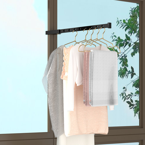 酒店晒衣旅行神器架子免打孔窗框