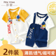 婴儿夏装 宝宝可爱衣服超萌 夏季 纯棉短袖 连体衣外出哈衣新生儿薄款
