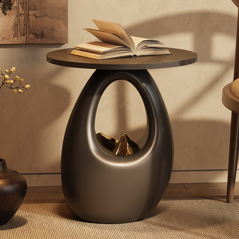 轻奢风时来运转边几客厅落地摆件