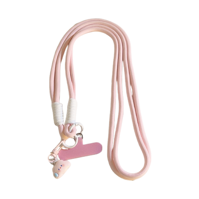 小清新粉嫩无语云朵手机壳挂链