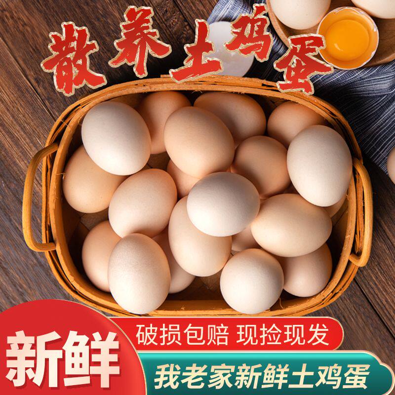 【特价冲】散养土鸡蛋新鲜农家现捡新鲜草鸡蛋谷物柴鸡蛋整箱营养