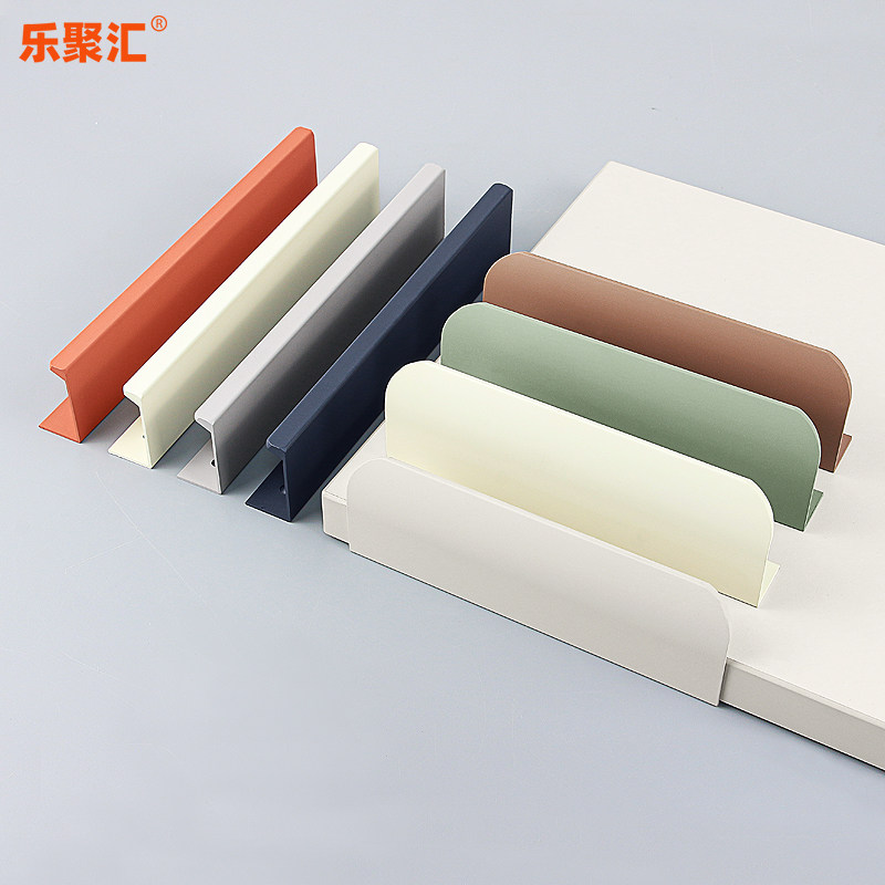 乐聚汇抽屉衣柜柜门隐形拉手白色图片