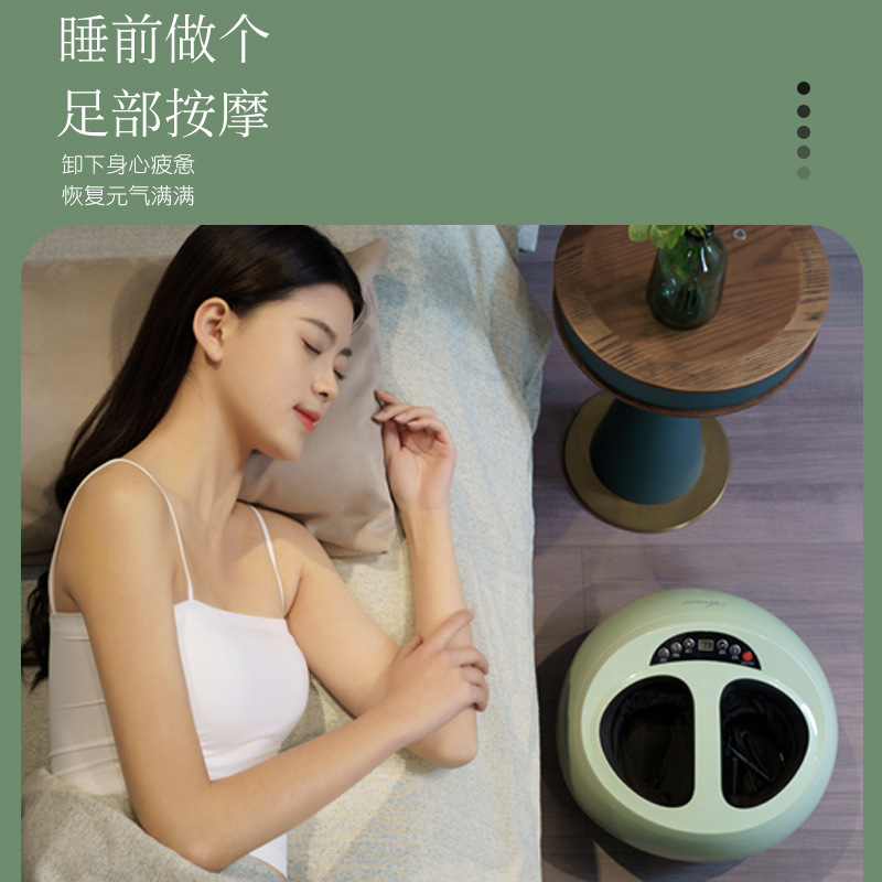 足疗机全自动揉捏家用脚底按摩器足底电动滚轮揉捏足疗仪加热美足