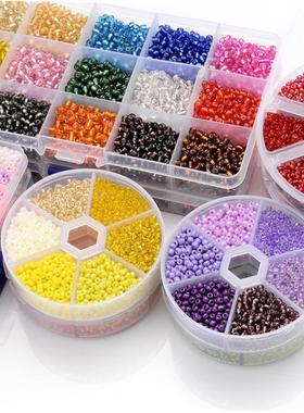 2-3mm Glass Seed Beads Box Set DIY Bracelet Necklace Rainbow