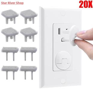 20Pcs Anti-electric Shock Safety Socket Cover Baby Child Saf