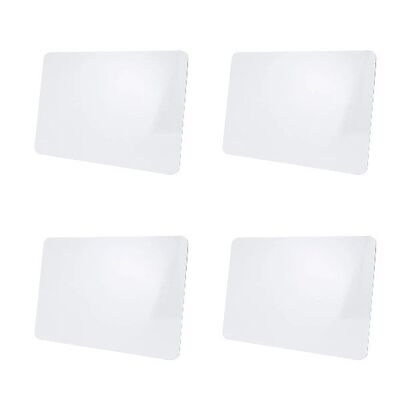 4Pcs Small Whiteboard Desktop Board Smooth Surface Erasable