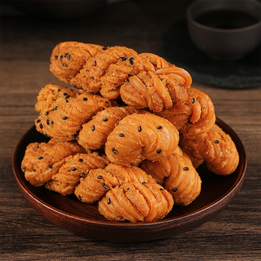 蔗糖荞麦苦荞椒盐麻花糕点粗粮健康零食低糖高纤点心低糖零食