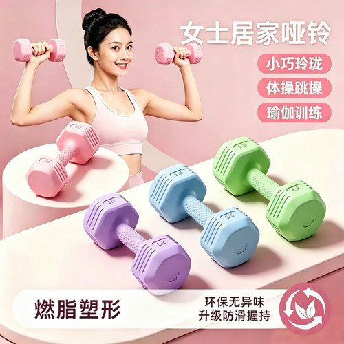 哑铃女士健身器材哑铃家用瘦臂腹