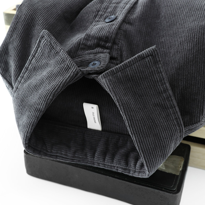 FASHIONABLE AND GLAMOROUS MENS CHOICE JAPANESE VINTAGE CORDUROY SHIRT MENS JACKET HEAVY WASH
