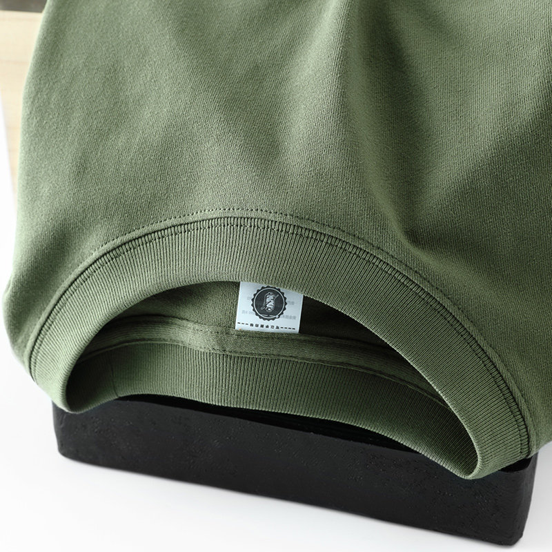 CASUAL STYLE PURE TONES SIMPLE AND VERSATILE [SLIGHTLY LOOSE FIT.260G COTTON] SHORT. SLEEVES FOR MEN AND WOMEN