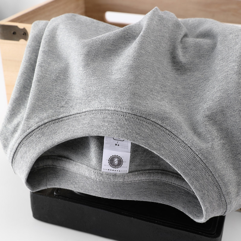 CASUAL STYLE PURE TONES SIMPLE AND VERSATILE [SLIGHTLY LOOSE FIT.260G COTTON] SHORT. SLEEVES FOR MEN AND WOMEN