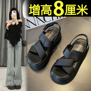 增高凉鞋女2023夏季新款网红超